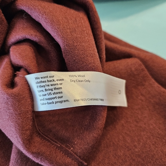 Eileen Fisher Boiled wool jersey Jewel Neck Boxy Tunic L NWT Fall Winter - Picture 9 of 9